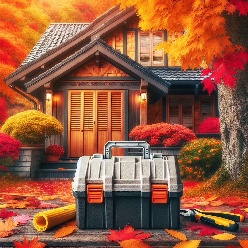 Illustration zum Thema Rollladenwartung im Herbst: So bereiten Sie sich auf den Winter vor