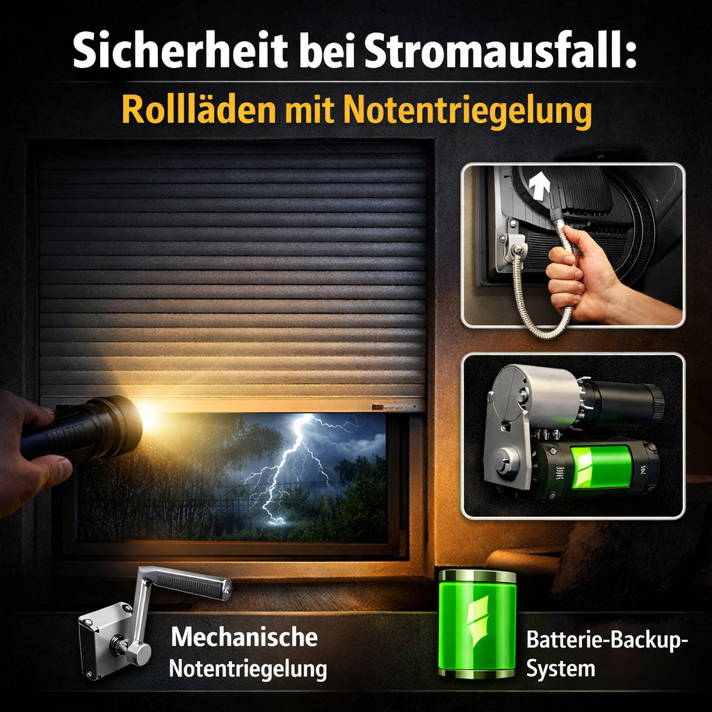 Rolladen Notentriegelung